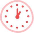 13:00の時計