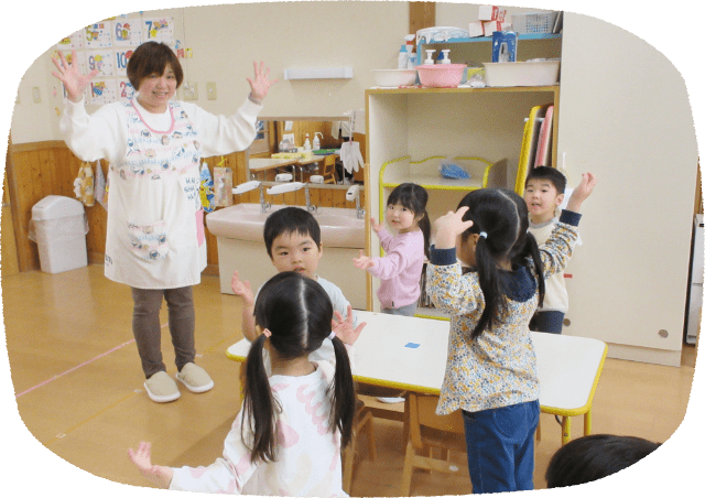 朝のあいさつの写真